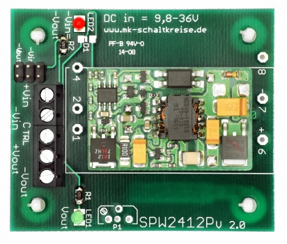 Spannungswandler-Platine "SPW5-3,3", 3,3V, 3,96W